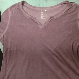 Heathered purple tee